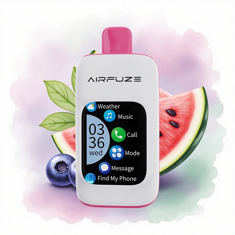 AirFuze Smart 30000 Puffs Blauwe Bes Watermeloen 5 Nicotine 900mAh