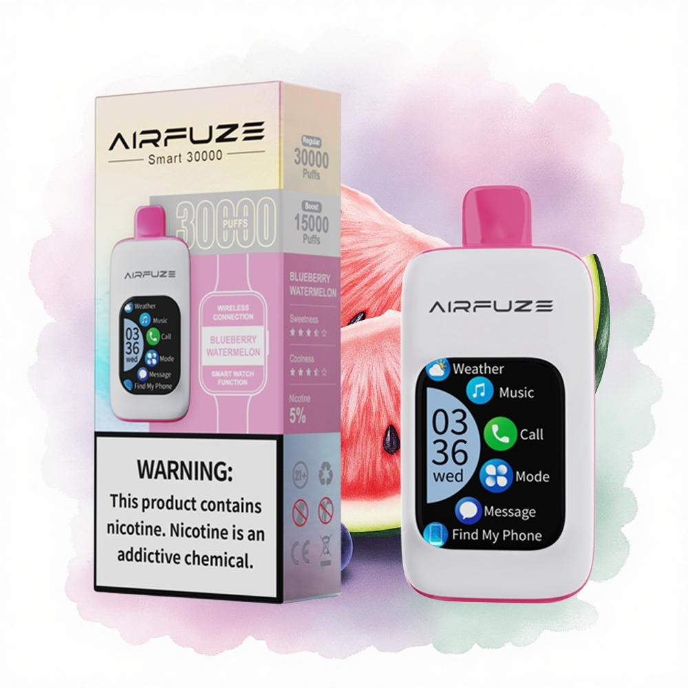 AirFuze Smart 30000 Puffs Blauwe Bes Watermeloen 5 Nicotine 900mAh