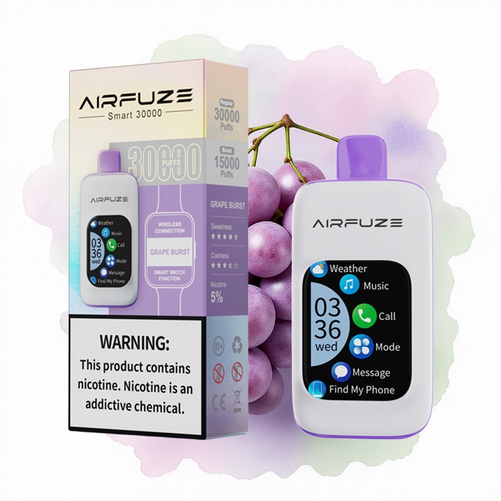 AirFuze Smart 30000 Puffs Druiven Ontploffing 5 Nicotine 900mAh