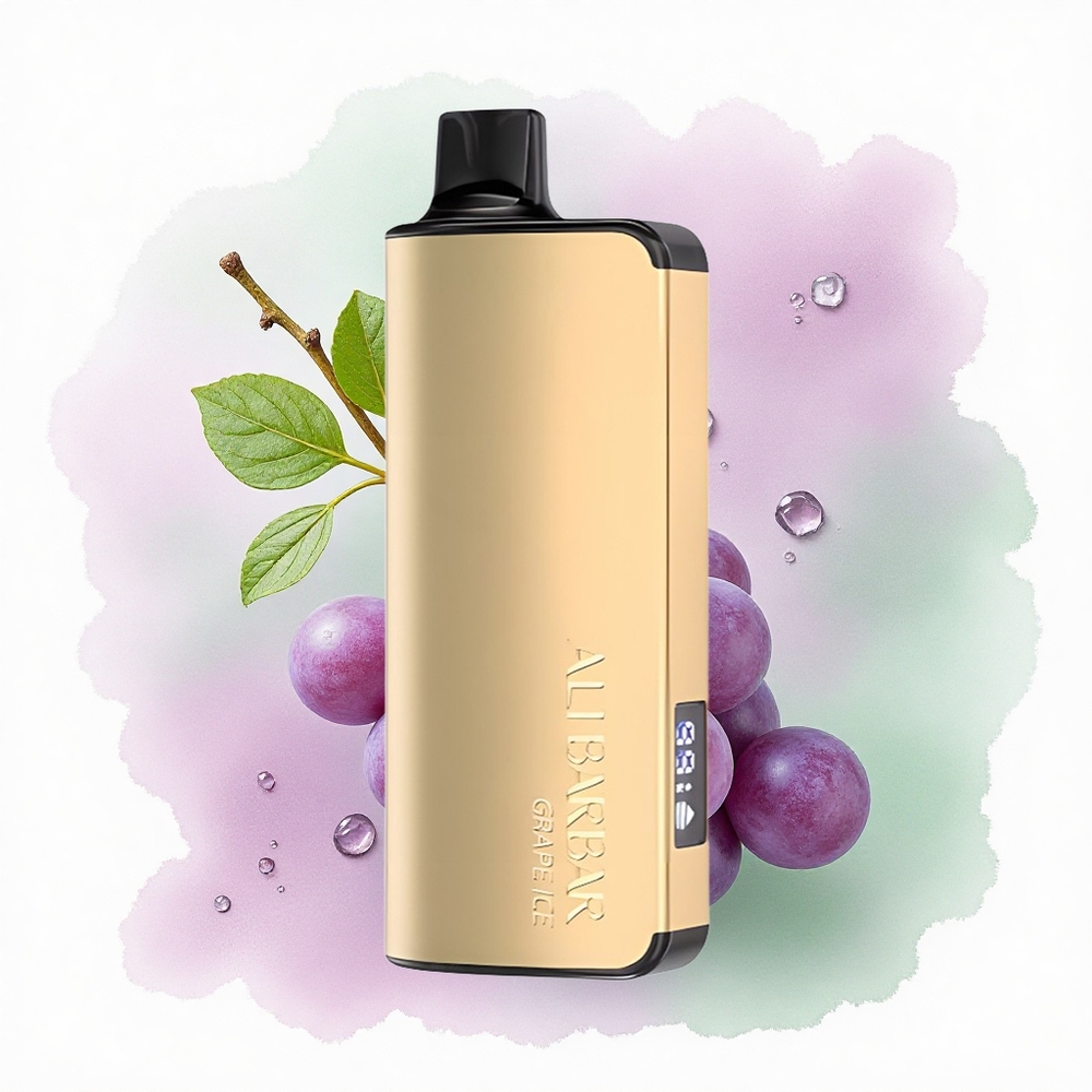 Alibarbar Ingot 9000 Puffs Druiven IJs 2350mAh 22ml LED