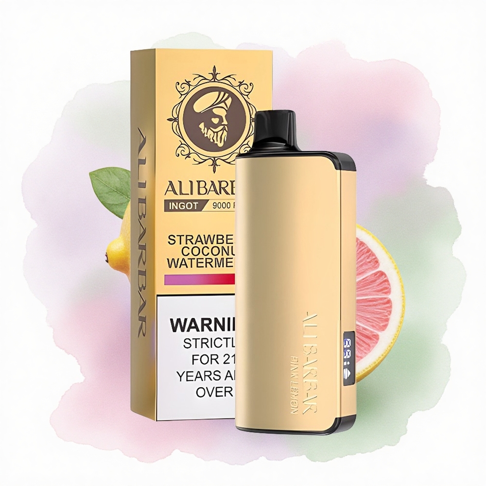 Alibarbar Ingot 9000 Puffs Roze Citroen 2350mAh 22ml