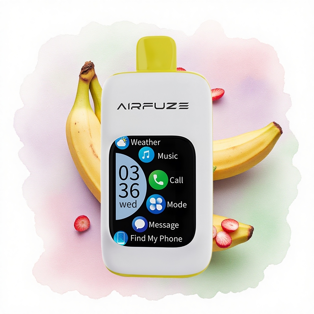 AirFuze Smart 30000 Puffs Aardbei Banaan 5% Nicotine 900mAh Type-C